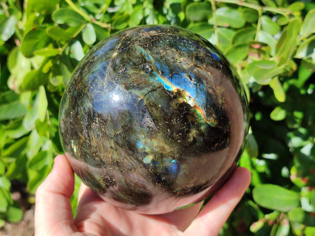 Polished Labradorite Sphere x 1 From Tulear, Madagascar - Toprock Gemstones and Minerals 
