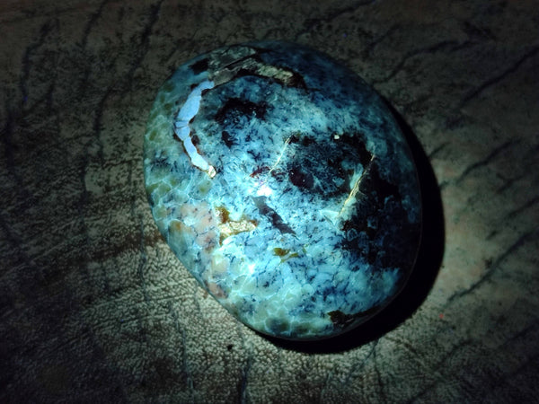 Polished Dendritic Opal Palm Stones x 6 From Moralambo, Madagascar