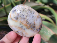 Polished Dendritic Opal Palm Stones x 6 From Moralambo, Madagascar - Toprock Gemstones and Minerals 