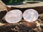 Polished Rose Quartz Palm Stones x 24 From Madagascar - Toprock Gemstones and Minerals 