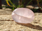 Polished Rose Quartz Palm Stones x 24 From Madagascar - Toprock Gemstones and Minerals 