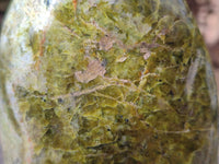 Polished Green Opal Standing Free Form x 1 From Madagascar - Toprock Gemstones and Minerals 