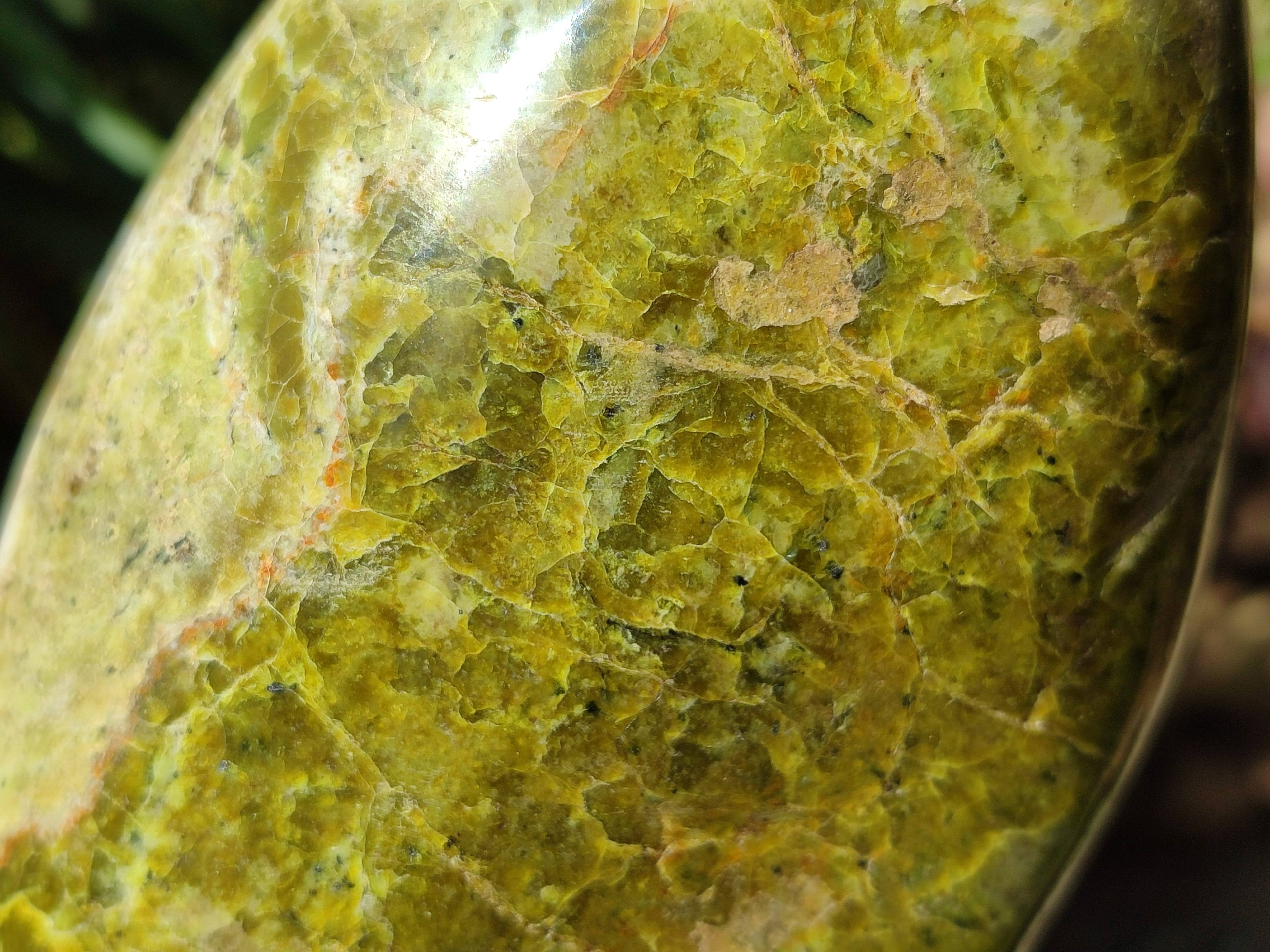 Polished Green Opal Standing Free Form x 1 From Madagascar - Toprock Gemstones and Minerals 