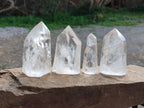 Polished Clear Quartz Crystals x 6 From Madagascar - Toprock Gemstones and Minerals 