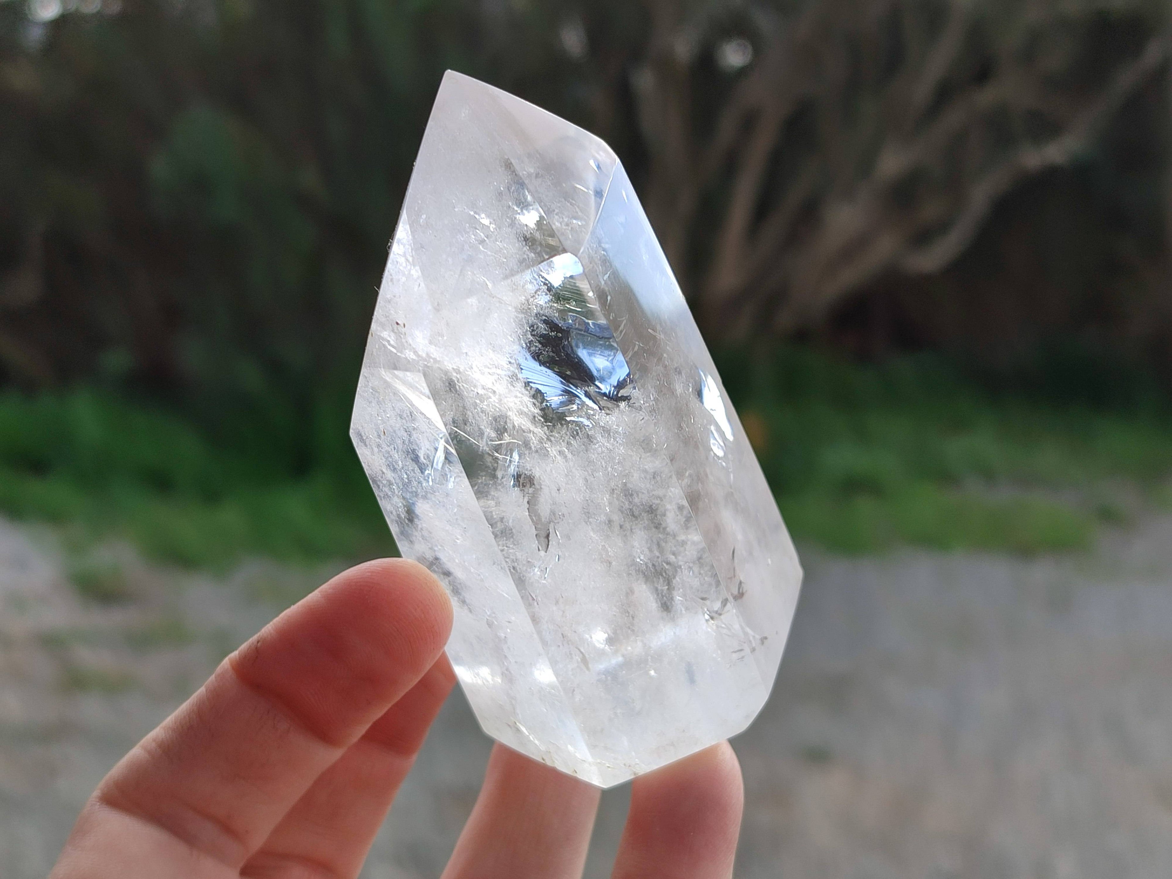 Polished Clear Quartz Crystals x 6 From Madagascar - Toprock Gemstones and Minerals 