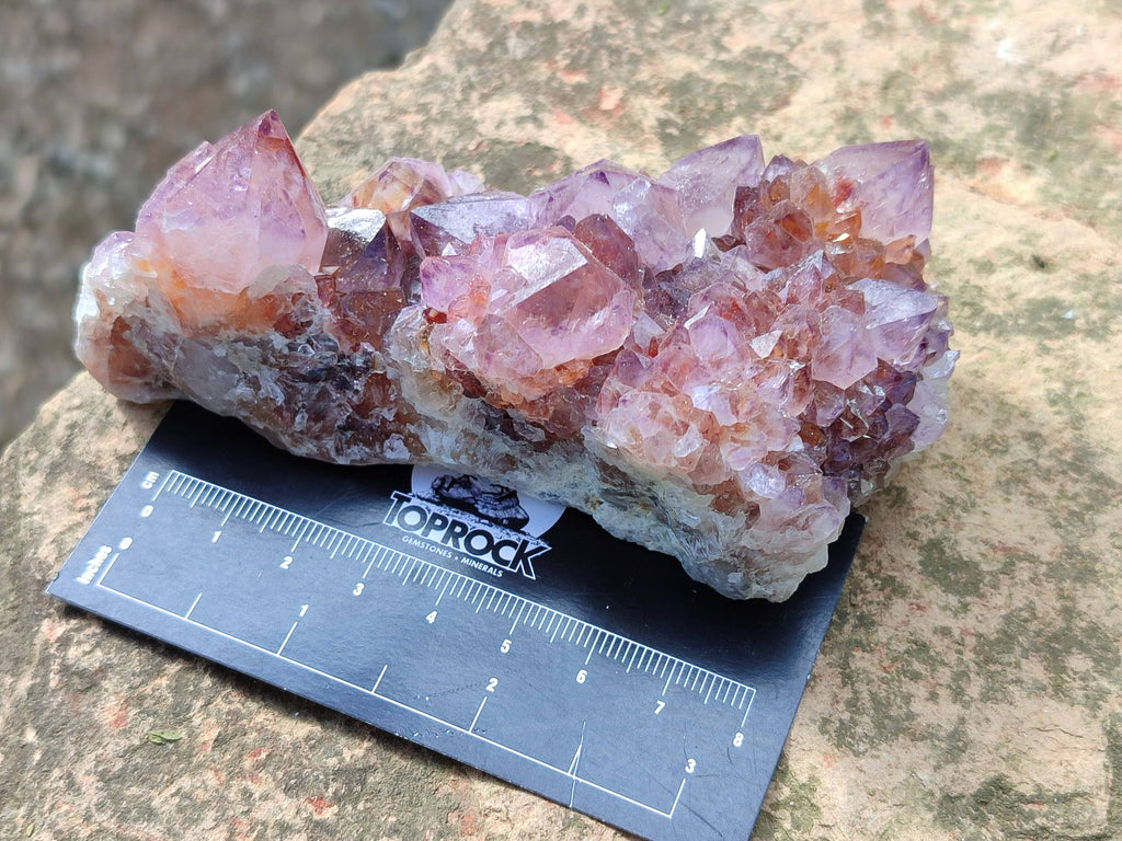 Natural Amethyst Spirit Quartz Clusters x 4 From South Africa - Toprock Gemstones and Minerals 