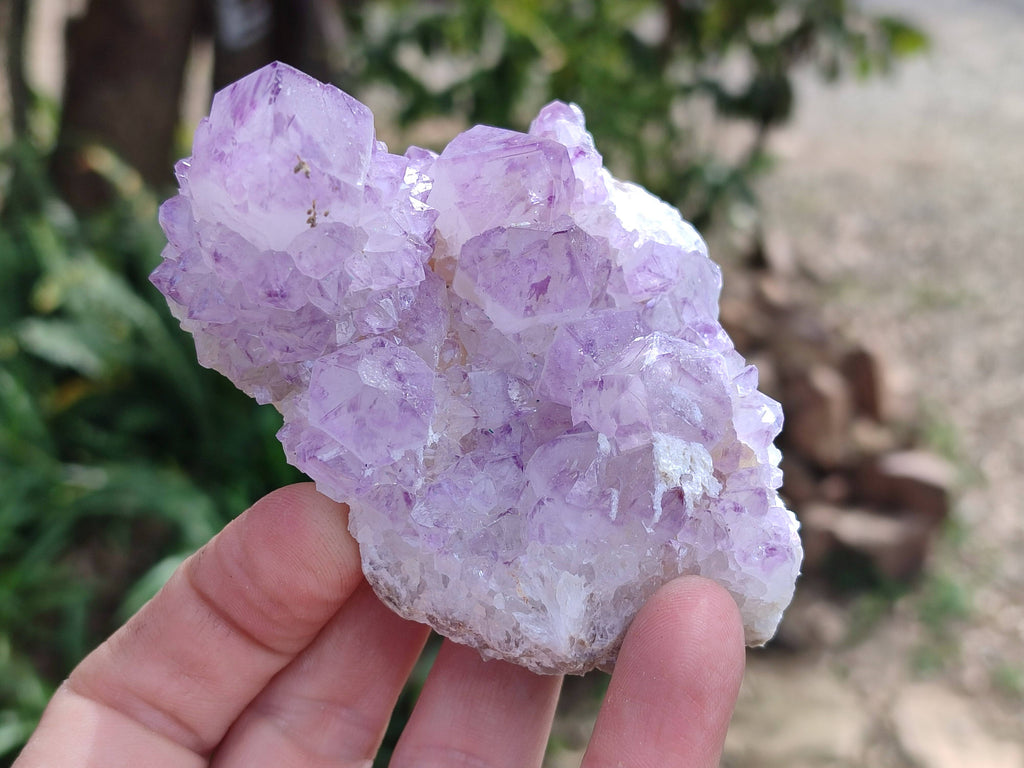 Natural Amethyst Spirit Quartz Clusters x 4 From South Africa - Toprock Gemstones and Minerals 