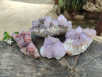 Natural Amethyst Spirit Quartz Clusters x 4 From South Africa - Toprock Gemstones and Minerals 