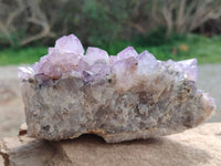 Natural Amethyst Spirit Quartz Clusters x 4 From South Africa