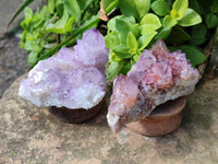 Natural Amethyst Spirit Quartz Clusters x 4 From South Africa