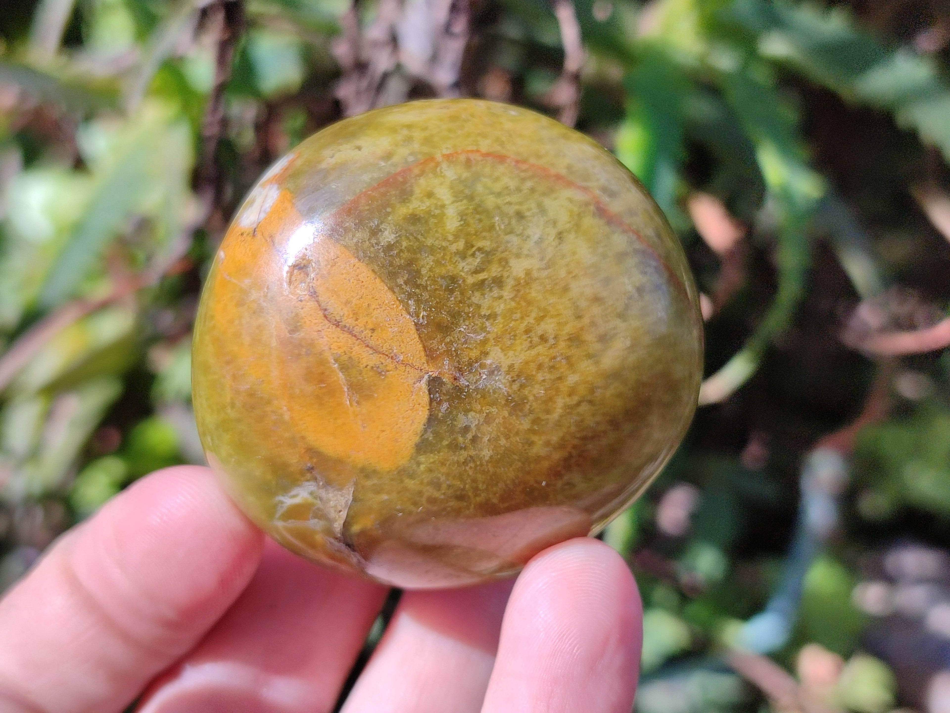 Polished Green Opal Palm Stones x 12 From Madagascar - Toprock Gemstones and Minerals 
