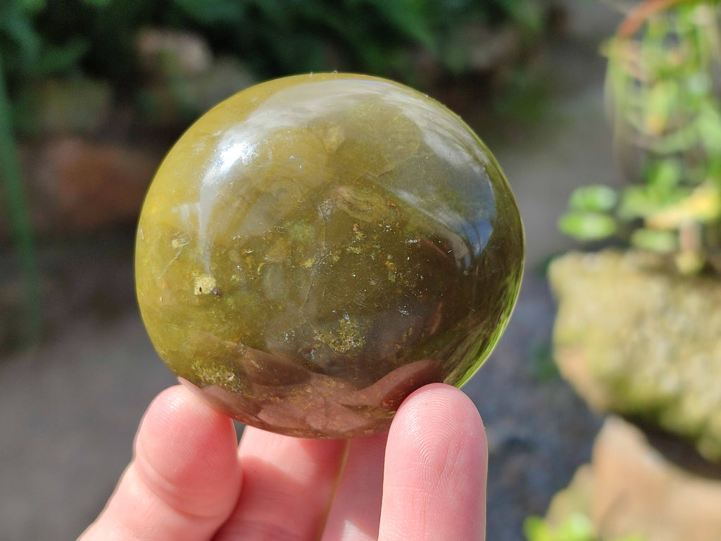 Polished Green Opal Palm Stones x 12 From Madagascar - Toprock Gemstones and Minerals 