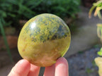 Polished Green Opal Palm Stones x 12 From Madagascar - Toprock Gemstones and Minerals 