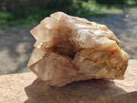 Natural Phantom Smokey Quartz Clusters x 3 From Luena, Congo