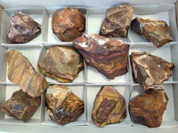 Natural Selected Nguni Jasper Cobbed Specimens x 12 From Prieska, South Africa
