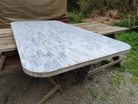 Polished XXX Rare Huge Blue Lace Agate Table Top x 1 From Namibia