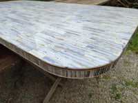 Polished XXX Rare Huge Blue Lace Agate Table Top x 1 From Namibia