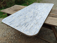 Polished XXX Rare Huge Blue Lace Agate Table Top x 1 From Namibia