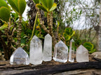 Polished Clear Quartz Crystals x 6 From Madagascar - Toprock Gemstones and Minerals 