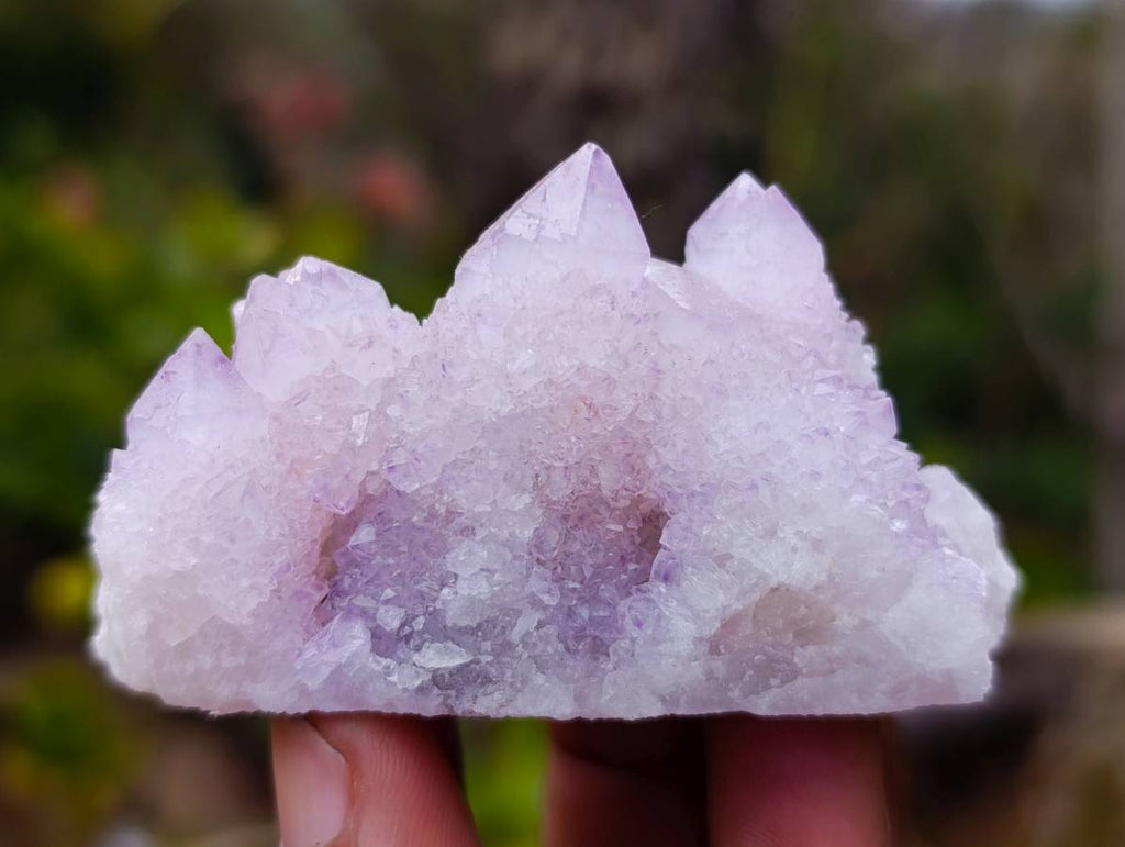 Natural Amethyst Spirit Quartz Clusters x 12 From Boekenhouthoek, South Africa - Toprock Gemstones and Minerals 