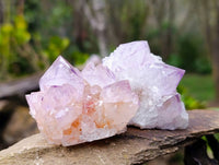 Natural Amethyst Spirit Quartz Clusters x 12 From Boekenhouthoek, South Africa