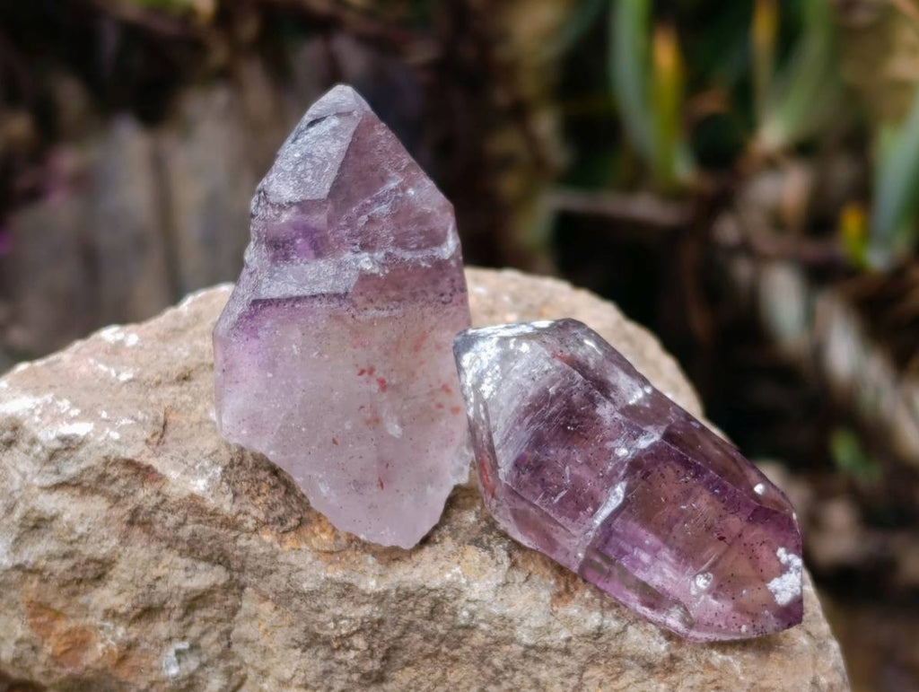 Natural Amethyst Quartz Crystals x 35 From Brandberg, Namibia - Toprock Gemstones and Minerals 