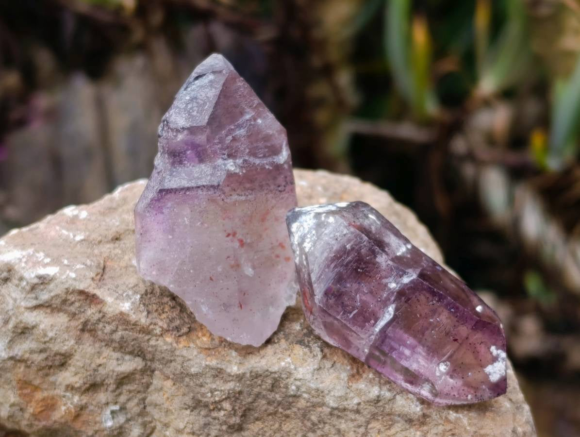 Natural Amethyst Quartz Crystals x 35 From Brandberg, Namibia - Toprock Gemstones and Minerals 