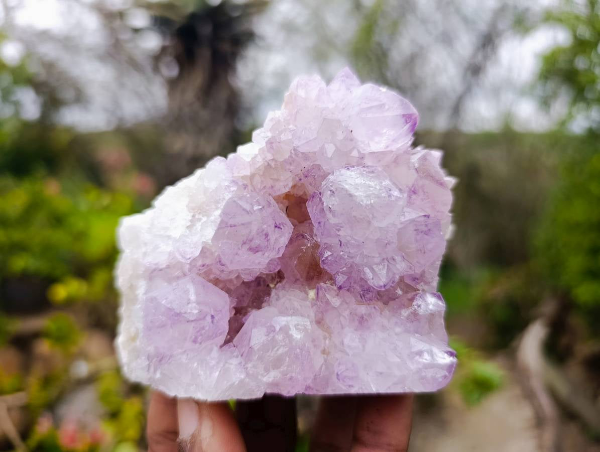 Natural Amethyst Spirit Quartz Clusters x 3 From Boekenhouthoek, South Africa - Toprock Gemstones and Minerals 
