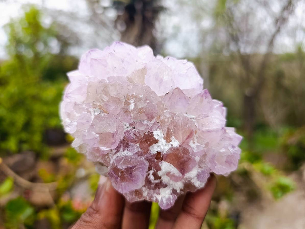 Natural Amethyst Spirit Quartz Clusters x 3 From Boekenhouthoek, South Africa - Toprock Gemstones and Minerals 