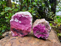 Natural Drusy Salrose with Chrysocolla and Malachite x 6 From Kakanda, Congo