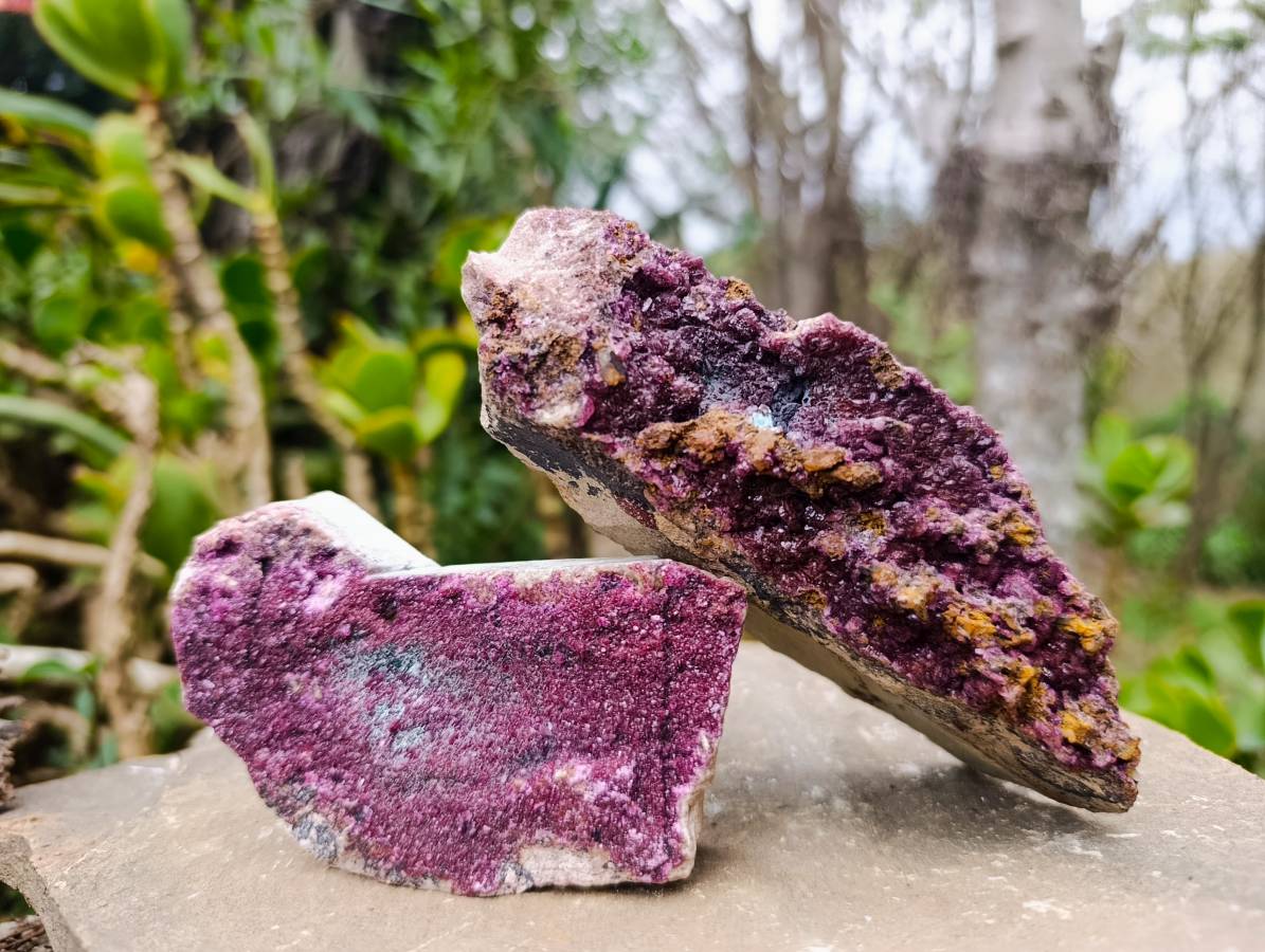 Natural Drusy Salrose with Chrysocolla and Malachite x 6 From Kakanda, Congo - Toprock Gemstones and Minerals 