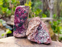 Natural Drusy Salrose with Chrysocolla and Malachite x 6 From Kakanda, Congo