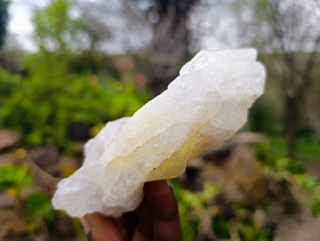 Natural Etched Quartz Clusters x 6 From Zambia - Toprock Gemstones and Minerals 