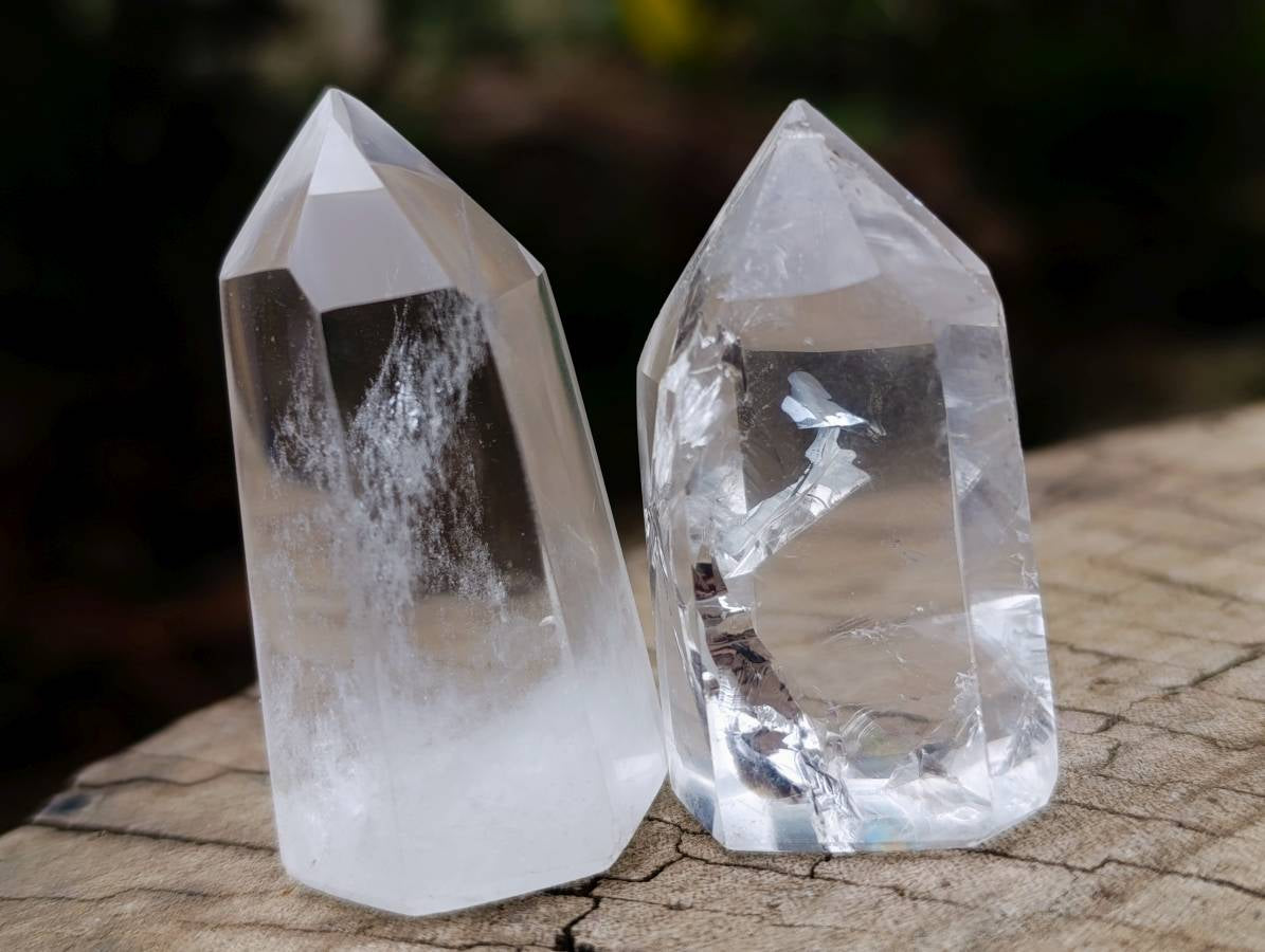 Polished Smokey Phantom Quartz Crystals x 20 From Madagascar - Toprock Gemstones and Minerals 