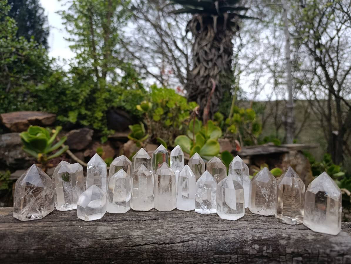 Polished Smokey Phantom Quartz Crystals x 20 From Madagascar - Toprock Gemstones and Minerals 