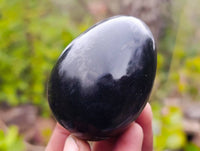 Polished Black Basalt Eggs x 6 From Madagascar