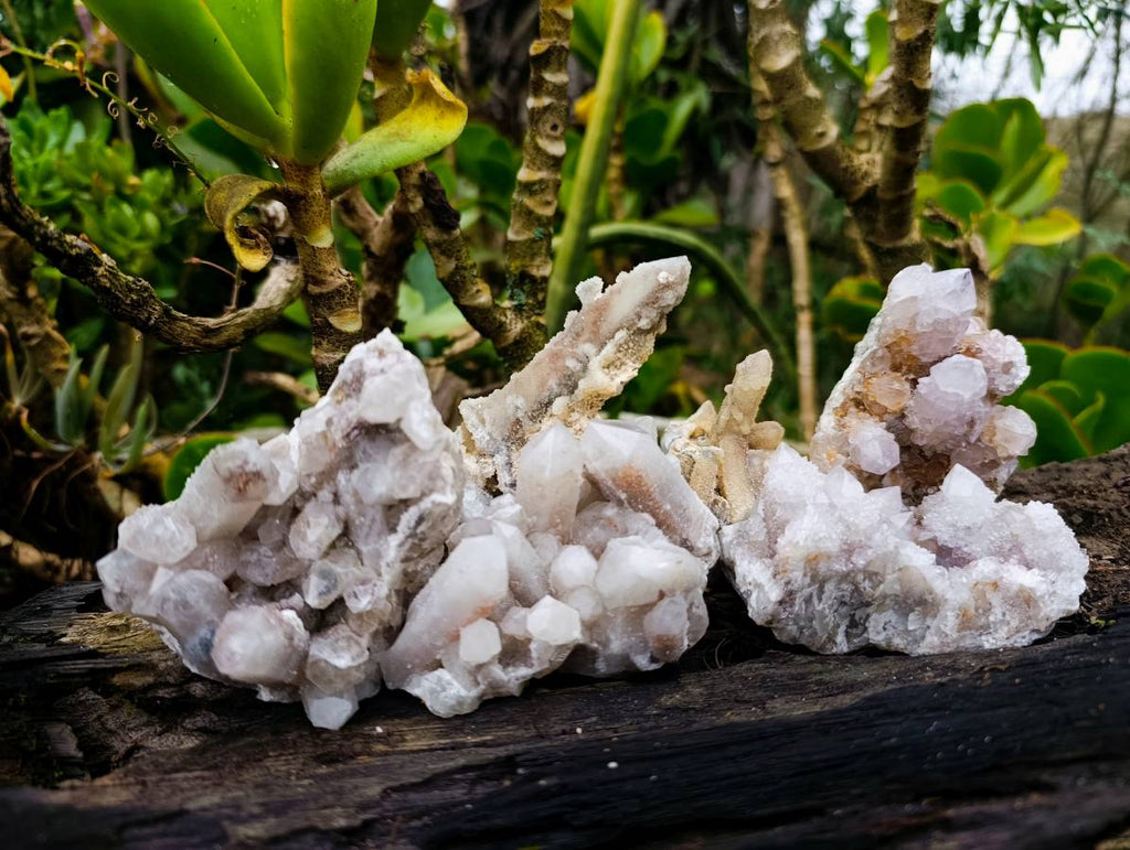 Natural Limonite Spirit Quartz Clusters x 6 From Boekenhouthoek, South Africa - Toprock Gemstones and Minerals 