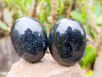 Polished Black Tourmaline Palm Stones x 12 From Madagascar - Toprock Gemstones and Minerals 