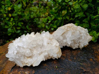 Natural Clear Quartz Clusters x 6 From Madagascar
