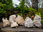 Natural Clear Quartz Clusters x 6 From Madagascar - Toprock Gemstones and Minerals 