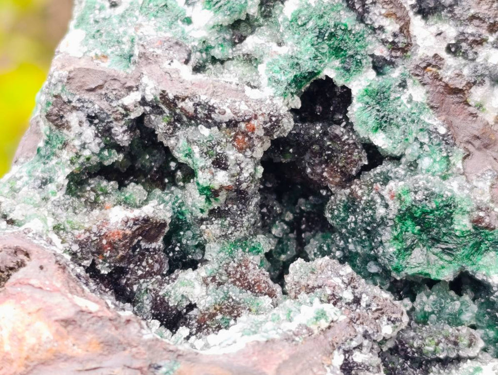 Natural Ball Malachite On Dolomite Matrix Specimen x 1 From Kambove, Congo - Toprock Gemstones and Minerals 