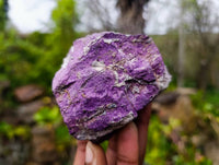 Natural Metallic Purpurite Cobbed Specimens x 6 From Erongo, Namibia