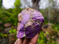 Natural Metallic Purpurite Cobbed Specimens x 6 From Erongo, Namibia