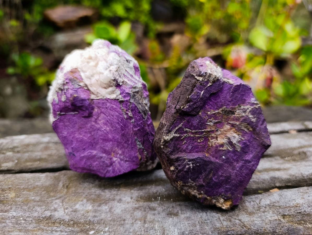 Natural Metallic Purpurite Cobbed Specimens x 6 From Erongo, Namibia - Toprock Gemstones and Minerals 