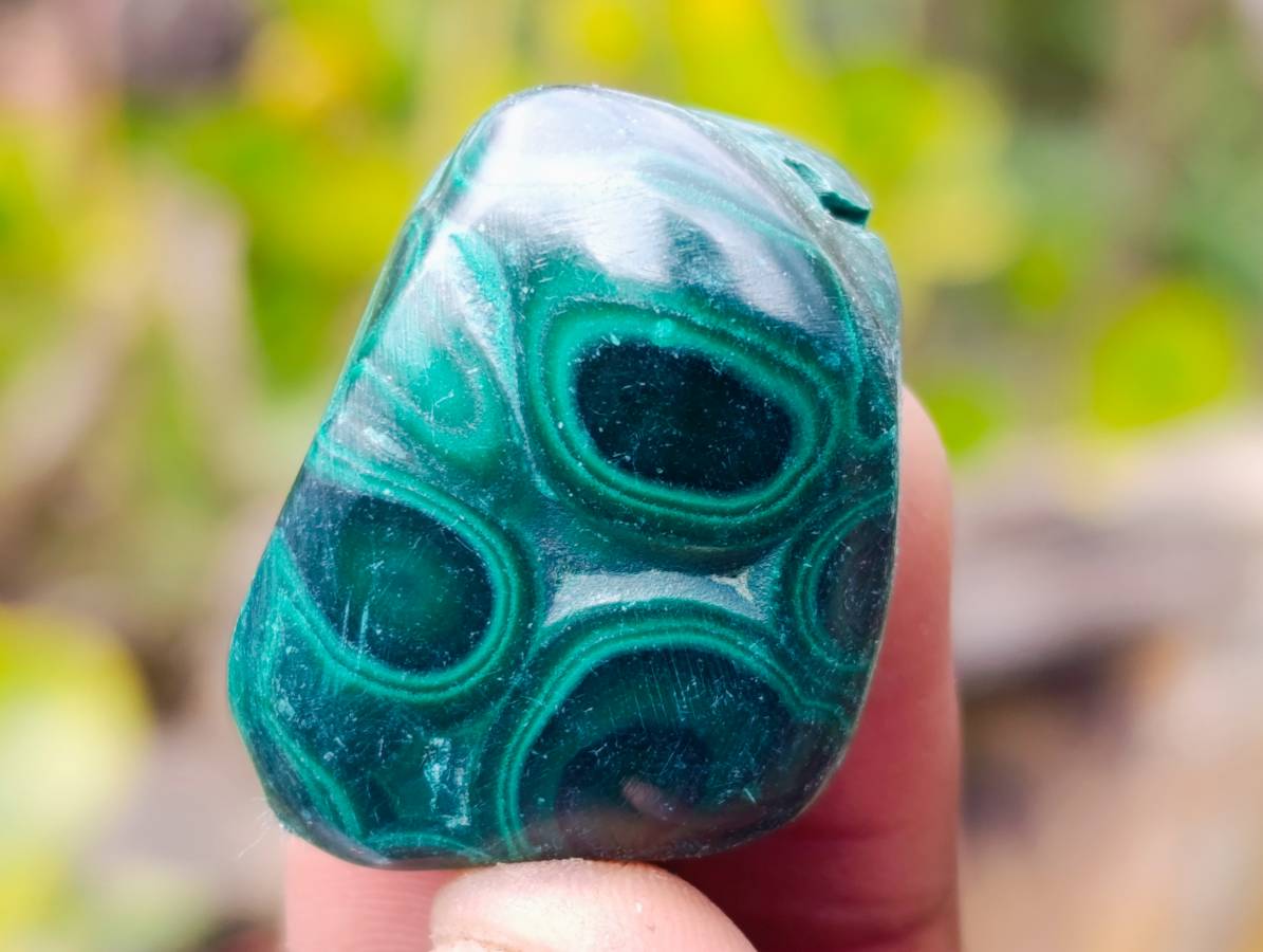 Polished Flower Banded Malachite Free Forms x 70 From Congo - Toprock Gemstones and Minerals 