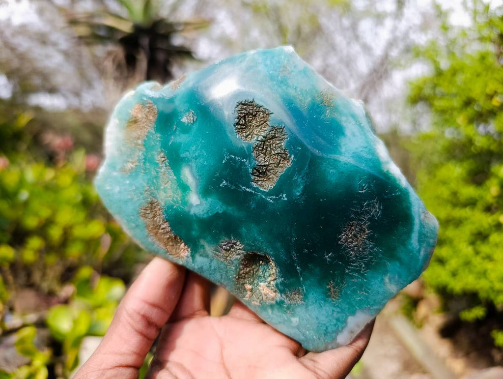 Polished On One Side Emerald Mtorolite x 4 From Mutorashanga, Zimbabwe - Toprock Gemstones and Minerals 