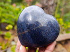 Polished Lazulite Hearts x 4 From Madagascar - Toprock Gemstones and Minerals 