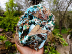 Natural Drusy Coated Chrysocolla With Malachite x 1 From Lupoto Mine, Congo - Toprock Gemstones and Minerals 