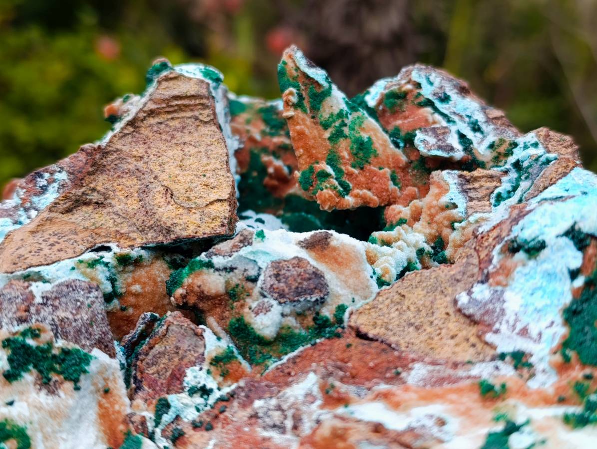 Natural Drusy Coated Chrysocolla With Malachite x 1 From Lupoto Mine, Congo - Toprock Gemstones and Minerals 