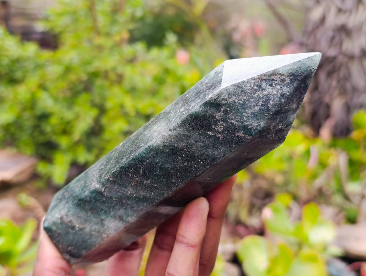 Polished Green Fuchsite Points x 4 From Madagascar - Toprock Gemstones and Minerals 